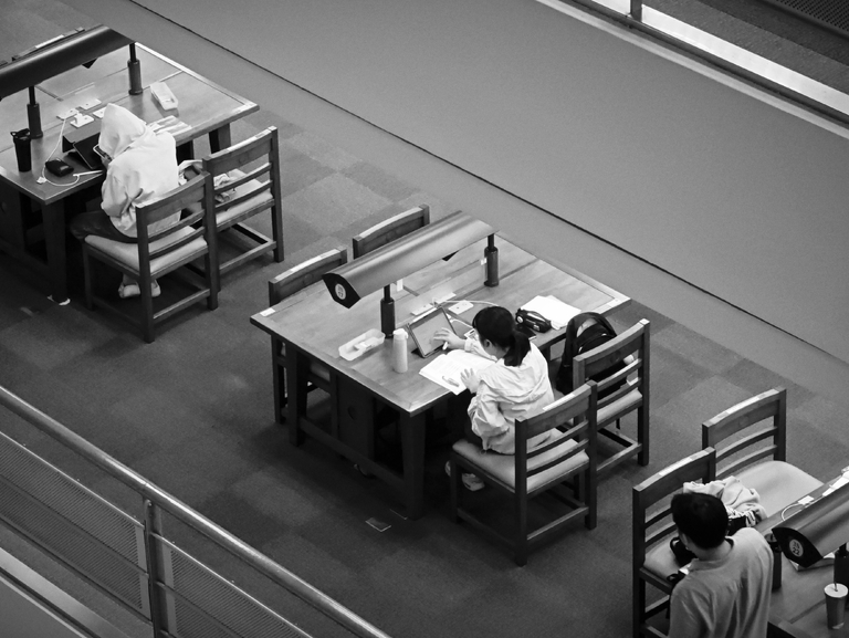 圖書館的專注流動